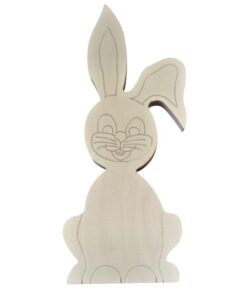 Osterhase stehend 46 cm (Schmunzelgesicht) - 1